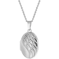 Trendor 75772 Damen-Kette mit Flügel-Medaillon Silber 925