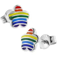 Trendor 41656 Kinder-Ohrringe Silber 925 Blüten Ohrstecker