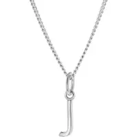 Trendor 15210-J Damen-Kette mit Buchstabe J Anhänger Silber 925