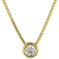 Trendor 08946 Zirkonia-Anhänger und Venezianer Kette Gold 333 für Damen