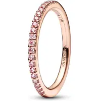 Pandora 182999C01 Damen-Ring Funkelndes Pink Band Roségoldfarben