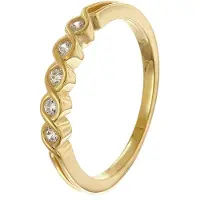 Trendor 68395 Damenring Gold 333/8K mit Zirkonias