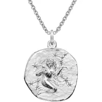 Trendor 51610-09 Sternzeichen Jungfrau Ø 20 mm und Halskette 925 Silber