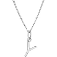 Trendor 15210-Y Damen-Kette mit Buchstabe Y Anhänger Silber 925