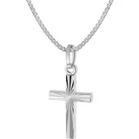 Trendor 51628 Kreuz und Halskette für Kinder 925 Silber