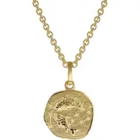 Trendor 75905-03 Sternzeichen für Kinder Fische Gold 333 Anhänger + Halskette