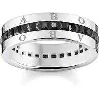 Thomas Sabo TR2361-643-11 Silber-Ring mit Schwarzen Steinen
