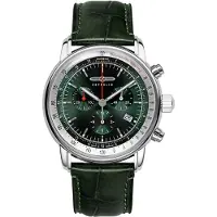 Zeppelin 8888-4 Herrenuhr LZ 14 Marine Chronograph Grün