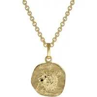 Trendor 75905-08 Sternzeichen für Kinder Löwe Gold 333 Anhänger + Halskette