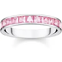 Thomas Sabo TR2358-051-9 Bandring für Damen Pinkfarbene Steine