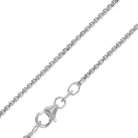 Trendor 35897 Herren-Halskette 925 Silber gerundete Venezianer 1,5 mm breit