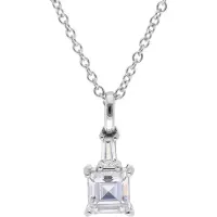Trendor 15166 Damen Halskette 925 Silber rhodiniert Zirkonia-Collier