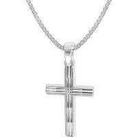 Trendor 35851 Kreuz mit Herren-Halskette 925 Silber 50 cm