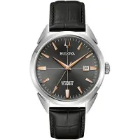 Bulova 96B422 Herrenuhr Automatik Sutton Schwarz/Roségoldfarben