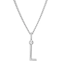 Trendor 15210-L Damen-Kette mit Buchstabe L Anhänger Silber 925