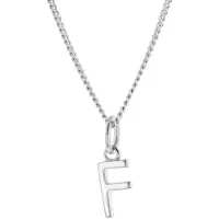 Trendor 15210-F Damen-Kette mit Buchstabe F Anhänger Silber 925
