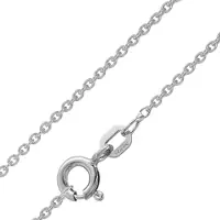 Trendor 64031 Ankerkette 925 Sterlingsilber Rhodiniert 1,5 mm