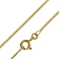 Trendor 72016 Panzerkette mit Zwischenöse 333 Gold 1,1 mm Damen und Kinder