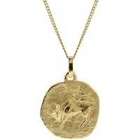 Trendor 41920-05 Halskette mit Sternzeichen Stier Gold 333/8K Ø 16 mm