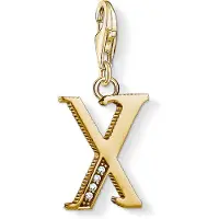 Thomas Sabo 1630-414-39 Charm-Anhänger Buchstabe X vergoldet