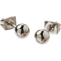 Boccia 0504-01 Damen-Ohrringe Titan Ohrstecker Kugel