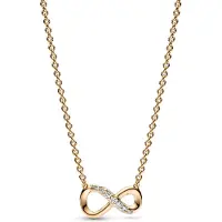 Pandora 368821C01-50 Damen-Halskette Funkelnde Unendlichkeit Goldfarben
