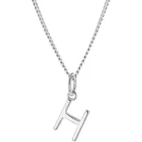 Trendor 15210-H Damen-Kette mit Buchstabe H Anhänger Silber 925