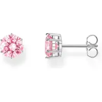 Thomas Sabo H2300-051-9 Damen-Ohrstecker Pinkfarbener Stein