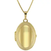 Trendor 41174 Medaillon mit Halskette Gold auf Silber 925