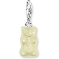 Thomas Sabo 2187-017-14 Charm Goldbären-Anhänger in Weiß