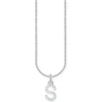 Thomas Sabo KE2258-051-14-L45V Damen-Halskette mit Buchstaben-Anhänger S Silber