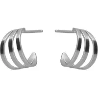 Victoria Cruz A4777-HT Damen-Ohrringe Milan Triple Creolen Silber