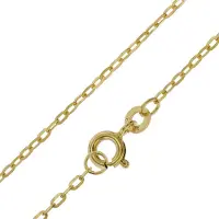 Trendor 51862 Halskette Gold 333/8K Flachanker-Design 1,3 mm Breite