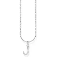 Thomas Sabo KE2249-051-14-L45V Damen-Halskette mit Buchstaben-Anhänger J Silber
