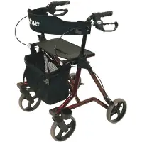 Drive Medical Rollator Leichtgewicht Torro Rot