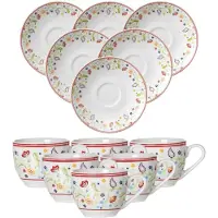 Ritzenhoff & Breker SHANTI Espressotasse mit Untertasse 80 ml 6er Set