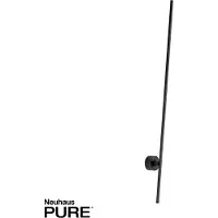 Pure Grafo LED-Wandleuchte, schwarz, Höhe 117 cm - , Grafo, Schwarz, für Wohnzimmer, Metall, Modern