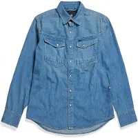G-Star Dakota Slim Denim Hemd - Mittelblau - Herren - XXL