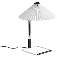 HAY Matin Tischleuchte S White/Mirror , dimmbar, Weiß, für Wohnzimmer, Metall