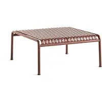 HAY Gartentisch Palissade Low Table Iron Red Pulverbeschichteter Stahl (81,5 x 86 x 38 cm)