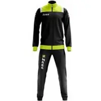 Zeus Tuta Relax Vesuvio Herren Trainingsanzug Schwarz Neon Gelb | Größe XL