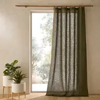AM.PM Vorhang Private Aus Vorgewaschenem Leinen Mit Ringen 140 x 350 cm