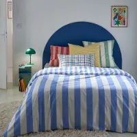 La redoute interieurs Bettbezug Hendaye Blau, Baumwolle 140 x 200 cm