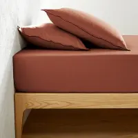 La redoute interieurs Spannbetttuch Aus Gewaschenem Baumwollsatin, 118 Fäden, Victor Uni
