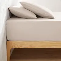 La redoute interieurs Einfarbiges Fixleintuch Scenario Aus Polybaumwolle, Steg 30 Cm