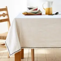 La redoute interieurs Tischdecke Menorca, Leinen/baumwolle
