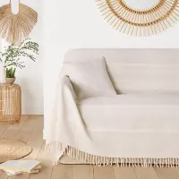 La redoute interieurs Baumwoll-decke Nedo Mit Fransen, Webmuster
