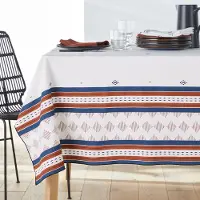 La redoute interieurs Tischdecke Maliau Mit Print Und Stickereien, Baumwolle