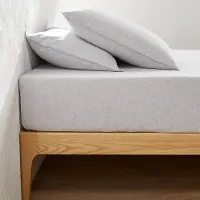 La redoute interieurs Spannbetttuch, Aus Baumwollflanell Chambray, Überzug 30 Cm, Clara
