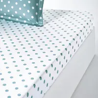 La redoute interieurs Getupftes Fixleintuch Clarisse, Flanell